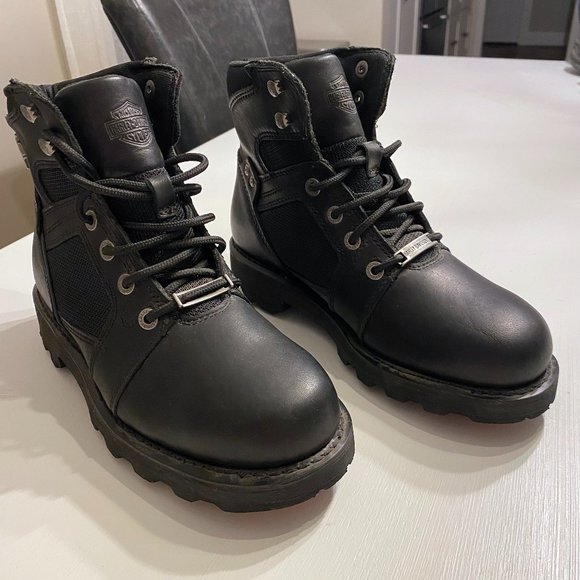 Women's Radboure‎ Black Harley Davidson Boots Size 9.5 Model D87108